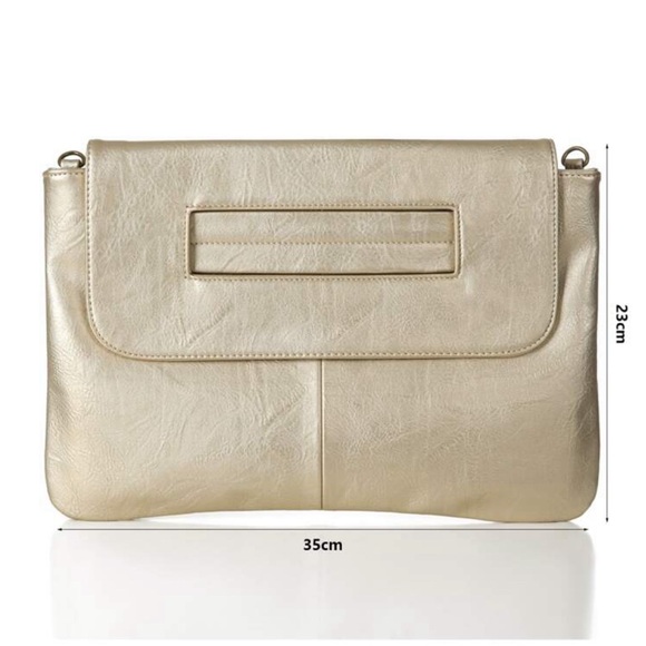 NWOT Gold clutch purse - Picture 2 of 2